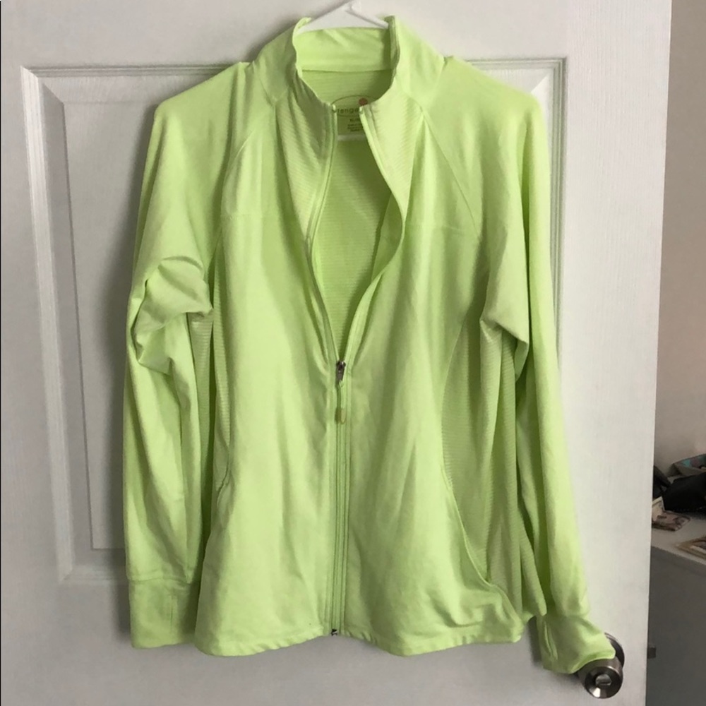 Neon workout jacket
